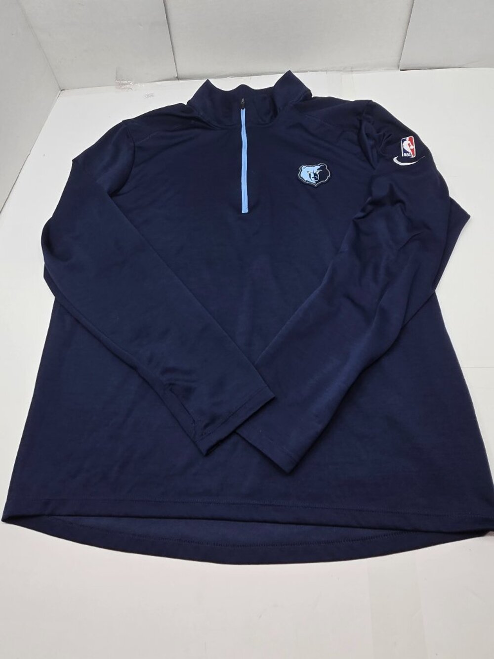Nike Memphis Grizzlies NBA Dri-FIT Quarter Zip Men's L Navy